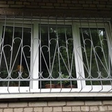 сварная дутая решетка с кружочками
