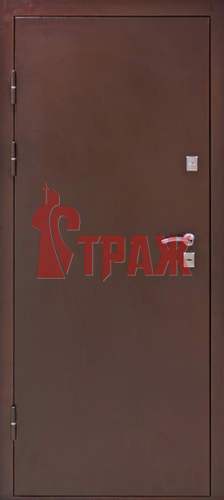 дверь для загородного дома, отделка порошком и МДФ винорит, два замка