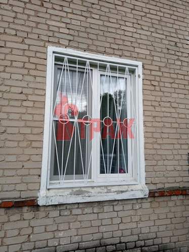 сварная решетка на двустворчатое окно